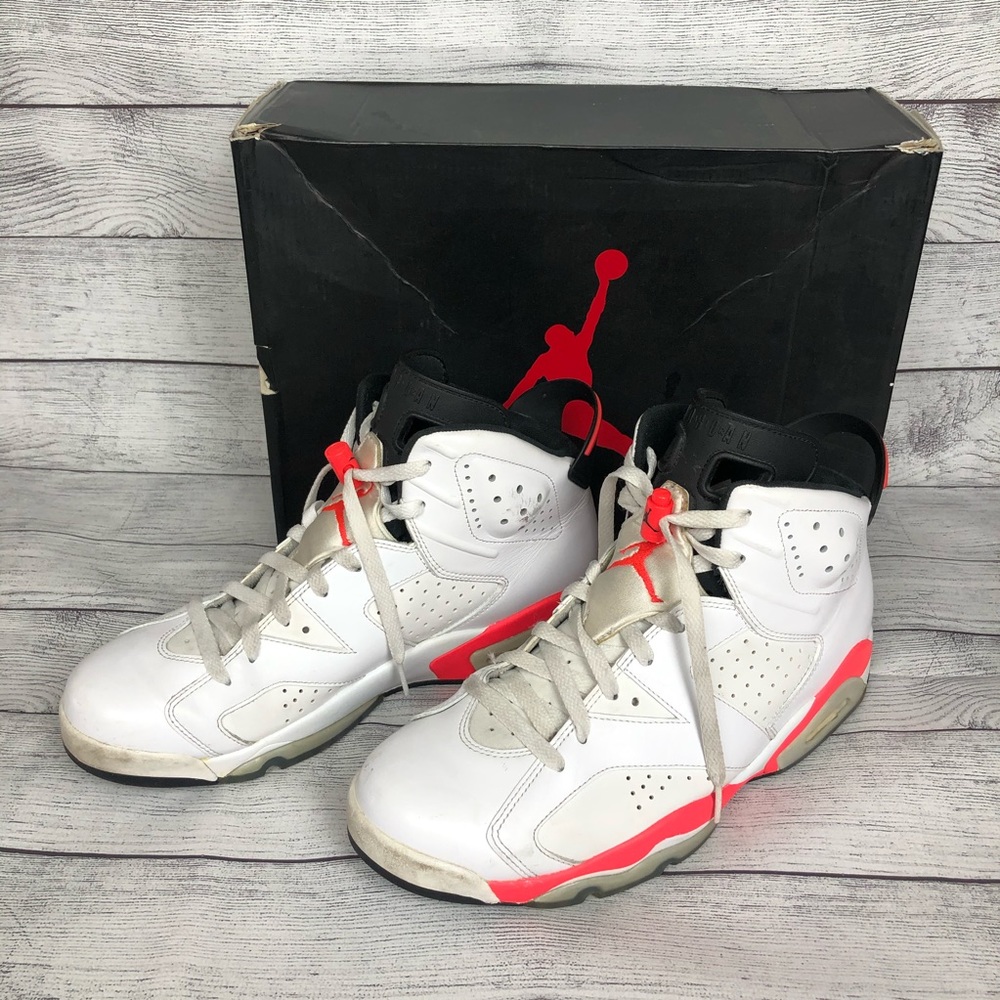 Nike Air Jordan VI 6 Retro White Infrared 2014